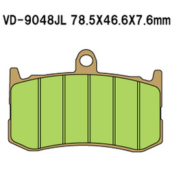 KLOCKI HAMULCOWE KH491 SPIEK METALICZNY (ZŁOTE) PRZÓD TRIUMPH DAYTONA 675 '09-'19 (MADE IN JAPAN)