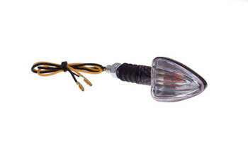 Kierunkowskaz jasny stożkowy nacięcia carbon 12V10W