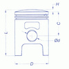 Tłok cylindra airsal sport / t6 70, cpi/keeway sw.12 (47,60)