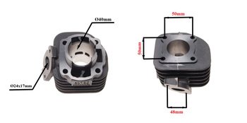 Cylinder Żeliwny Power Force Aprilia Scarabeo Yamaha Jog Minarelli Horizontal 40mm 2t