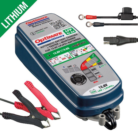 Ładowarka akumulatorów optimate lithium 4s ampmatic 12.8v / 13.2v 6a, 3-72ah, lifepo4, sae (el)