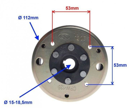 Koło magnesowe do Shineray ATV150 skuter Gy6-125