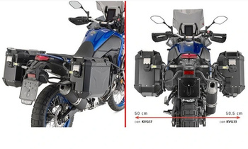 STELAŻ KUFRÓW BOCZNYCH MONOKEY CAM SIDE YAMAHA TENERE 700 '19-'24 ,WORLD RAID '22-'25- POD KUFRY KVG K'VOYAGER ALU - PRAWY KVGS33 WCIĘTY