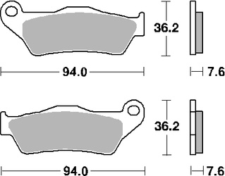 Hamulcowe kh181 street excel sinter kolor złoty