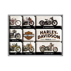 Magnes Harley-Davidson Model Chart 9 szt. 83102