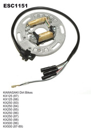 Uzwojenie alternatora (stator) kawasaki kx 125 '87-'88, 250 '83-'88, 500 '86-'88