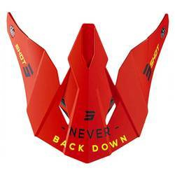 Daszek do kasku Shot Furious Storm czerwony mat