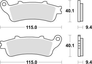 Klocki hamulcowe kh281 organic honda st 1100 pan european 96-02, tył (wyprzedaż)