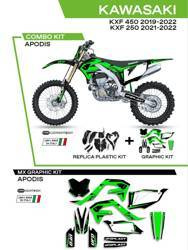Komplet plastików plukomplet naklejek (oklein) kawasaki kxf 250 '21-'22
