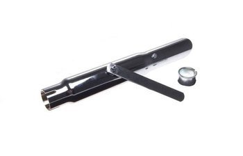 Tłumik chromowany motocyklowy Chopper Bober