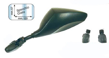 Lusterko uniwersalne carbon prawe