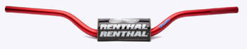 Kierownica 1,1/8 cala (28,6mm) mx fatbar red honda cr/crf, kawasaki kx/kxf kolor czerwony z gąbką