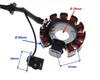 Stator iskrownik do skutera 125 11 cewek Gy6 4T