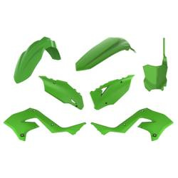 Komplet plastików kawasaki kx 125/250 '01-'08 (restyling na kxf 450 '22) kolor zielony oem
