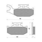 Klocki hamulcowe kh413 suzuki burgamn 125 07-18, lta-atv (ft 3109)
