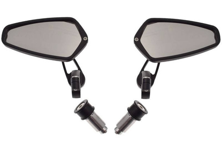 Lusterka motocyklowe mocowane w kierownicę