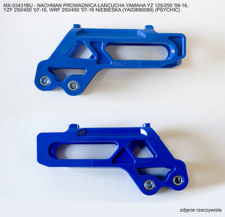 Prowadnica łańcucha yamaha yz 125/250 '09-16, yzf 250/450 '07-16, wrf 250/450 '07-16 kolor niebieski (ya03890089)