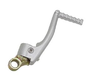 DŹWIGNIA STARTERA (KOPKA / KIKSTARTER) HONDA CR 125 '85-'97 (OEM: 28300-KZ4-000; 28300-KZ4-600) (ALUMINIOWA) KOLOR SREBRNY