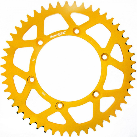 Zębatka tylna aluminiowa 7075-t6 (ergal) 808 50 suzuki rm/rmz (jtr808.50) kolor złoty