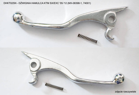 Dźwignia hamulca ktm sx/exc '05-'13 ze sprężynką (mx-08398-1, 74001)