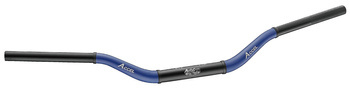 Kierownica aluminiowa (28,6mm) taper mx wzór honda cr wysoka (7075-t6) ergal dwukolorowa niebieski+czarny (szer. 790mm, wys. 101mm)