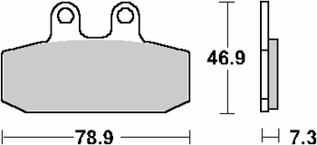 Klocki hamulcowe kh256 street ceramic kolor czarny