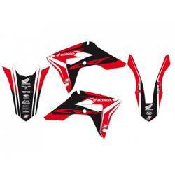 Komplet naklejek (oklein) honda crf 250r '18-'21, crf 450r '17-'21, 450x '17-'21 kolor czerwony/czarny