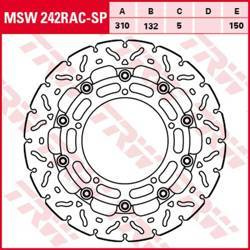 Tarcza hamulcowa przód yamaha yzf r6 '04-'16, fz-8n/s fazer '10-'16, yzf r1 '06-'11, xt 1200z tenere '10-, (310x132x5mm) wave