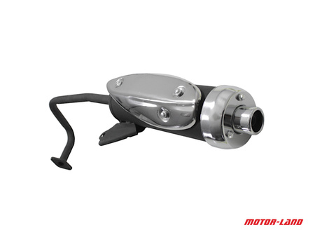 Tłumik Power Force 4t Gy6 Koło 10 Cali Chromowana Osłona  Tut000305-A