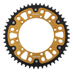 Zębatka tylna 489 49 stealth (stalowo-aluminiowa) kawasaki kx/kxf `84-18 (jtr460.49) kolor złoty