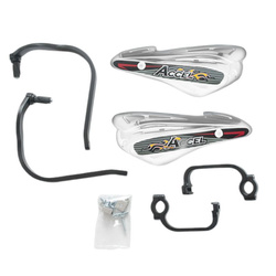 Osłony rąk (handbary) z mocowaniem aluminiowym strong (22+28mm) mocowanie 2 punktowe (alu-czarny, plastik-biały)