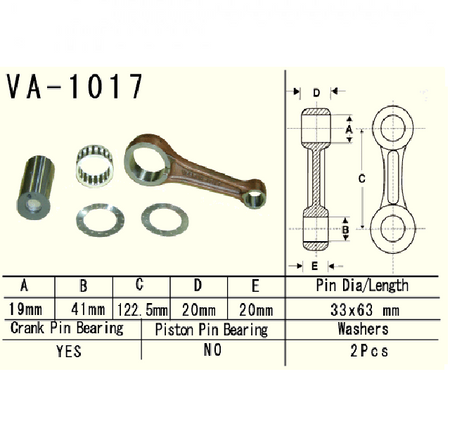 Vesrah - Korbowód Honda Trx 400/450 1995-
