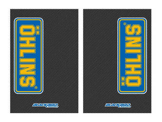 Komplet naklejek (oklein) na teleskopy ohlins-carbon 2 szt.