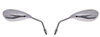 Lusterka motocyklowe z gwintem M10 R+L chromowane