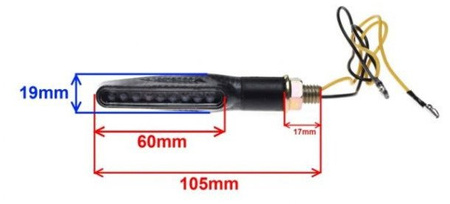 Kierunkowskaz led motocyklowe carbon Homologacja