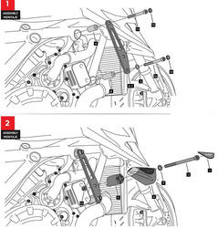 Crash Pady Puig Do Ktm 1290 Superduke R 20-22 (Wersja Pro) Czarne