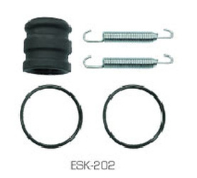 zestaw uszczelnień wydechu 2t (sprężyny, oringi i tuleja gumowa) yamaha yz 250 '01-, yz 125x '16-,