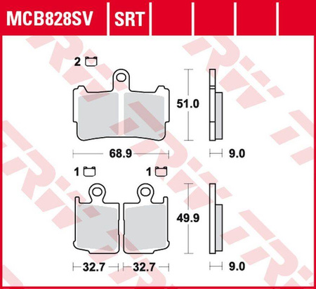 Klocki hamulcowe kh499/4 sinter road/track honda vfr 1200f '10-'16 przód