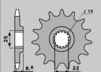 Zębatka przednia 1248 14 (a4251248140) ktm all od '81-'21