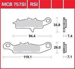 KLOCKI HAMULCOWE TRW MCB757SI
