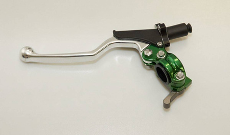 uchwyt dźwigni sprzęgła kompletny + hot start uniwersalny kolor zielony (cl-09gr) - promocja