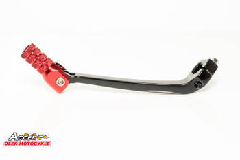 Dźwignia zmiany biegów honda crf 450r '09-'10 aluminiowa kolor czarny, koncówka czerwona (24700-men-a30)