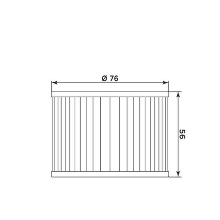 Filtr oleju honda/ kawasaki/ yamaha (hf401) (z o-ringami) (50)