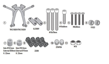 GMOLE OSŁONY SILNIKA HONDA 500 '23-'25 KOLOR CZARNY