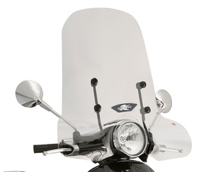 Szyba piaggio vespa primavera 50-125-150 (14-19), vespa sprint 50-125-150 (14-19) 50 x 69 przezroczysta - potrzebne mocowanie a5608ak