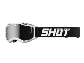 Gogle Shot Iris 2.0 solid white bialy/czarny szybka srebrne lustro