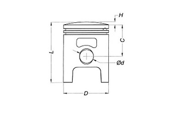 Tłok Meteor Ktm 150 Exc Tpi 150sx 19-20 (57,96) Sel. C