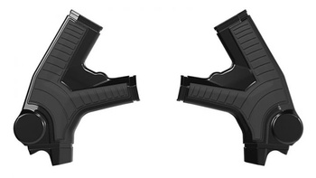 OSŁONY RAMY (KOMPLET) BI-MATERIAL SUPER GRIP SURRON ULTRA BEE ELECTRIC '23-25 KOLOR CZARNY