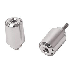 Ciężarki / końcówki kierownicy długie puig do yamaha x-max 125/250 (gwint m16) 10-16 srebrne