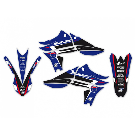 Komplet naklejek (oklein) yamaha yzf450 '10-'13 dream 4 kolor niebieski/czarny